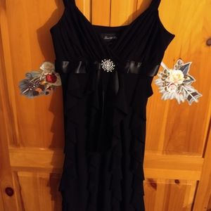 Black Ruffled Dress